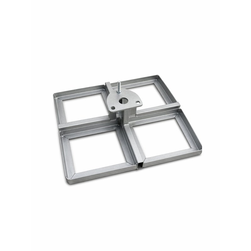 Postament metalic cu dale din beton pentru catarg 6–8 m
