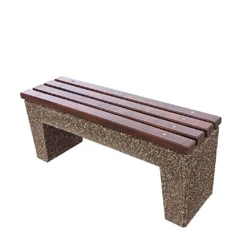 Bancă beton cu șezut din lemn 1,2 m