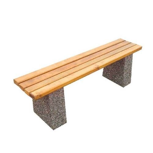Bancă beton cu șezut din lemn 1,6 m