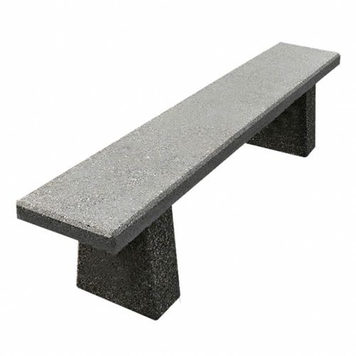 Bancă din beton fără spătar