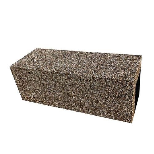Bancă din beton fără spătar, model simplu