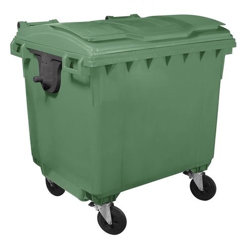 Container gunoi HDPE cu capac plat, 660 L