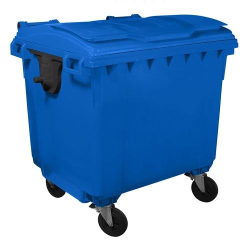 Container gunoi HDPE cu capac plat, 1100 L
