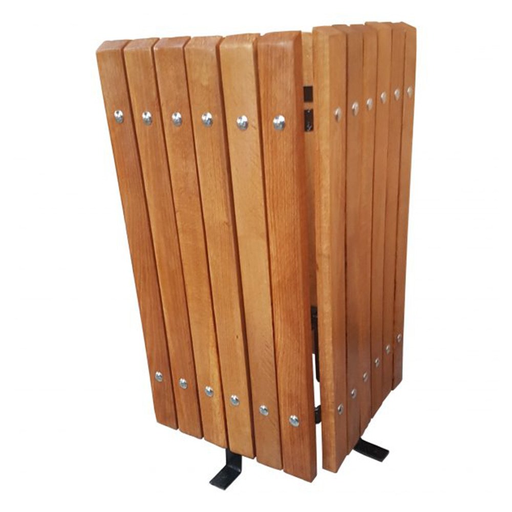 Coș de gunoi, 50 L 70 x 35 cm lemn natur
