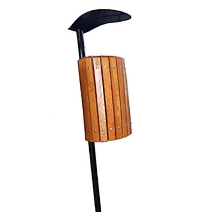 Coș stradal, 50 L 150 cm lemn natur