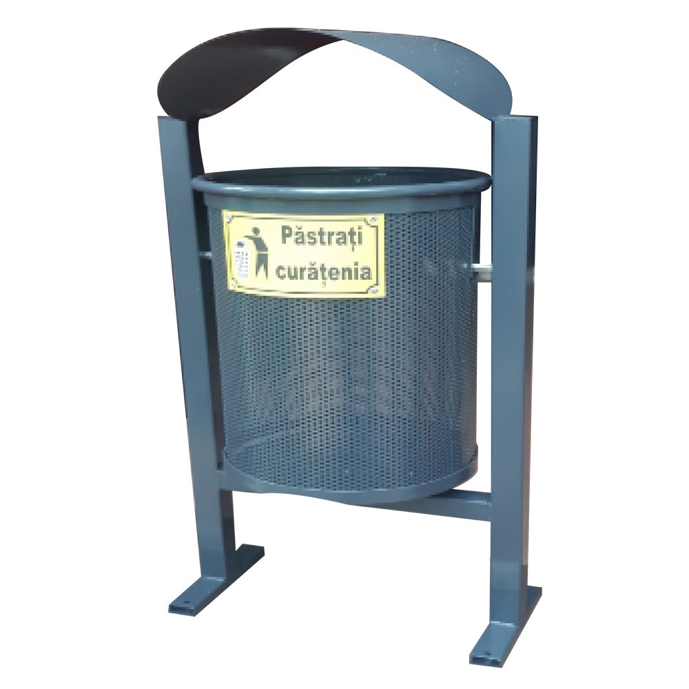 Coș stradal tablă perforată