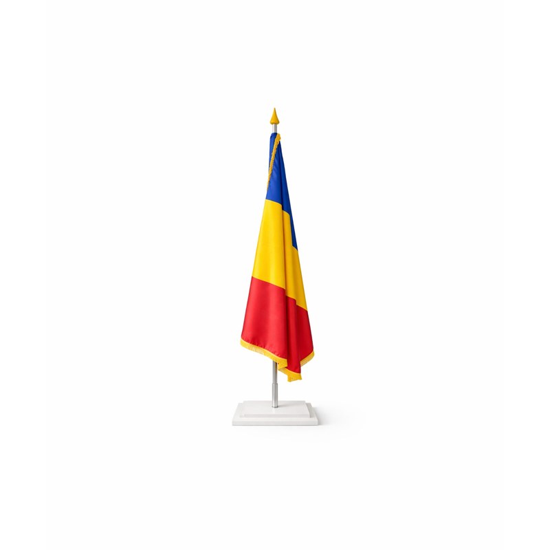 Pachet drapel și postament individual