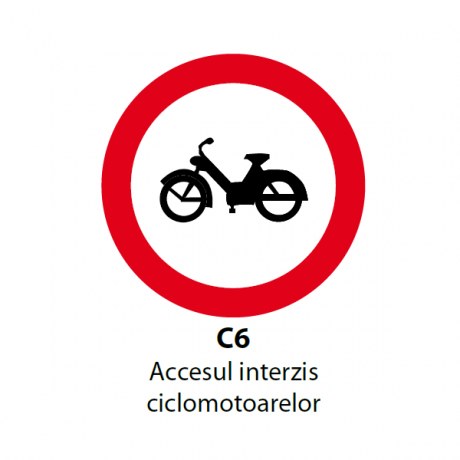 Accesul interzis ciclomotoarelor