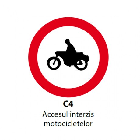 Accesul interzis motocicletelor