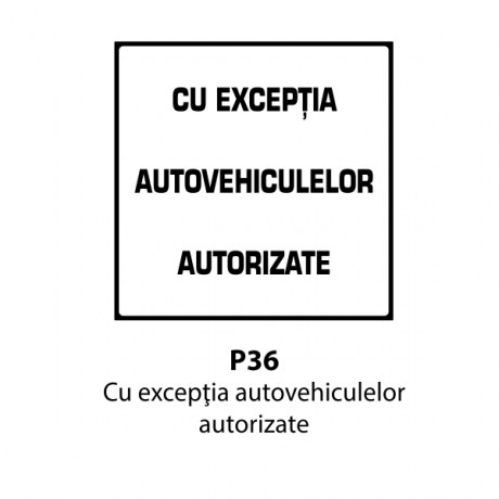 Cu exceptia autovehiculelor autorizate