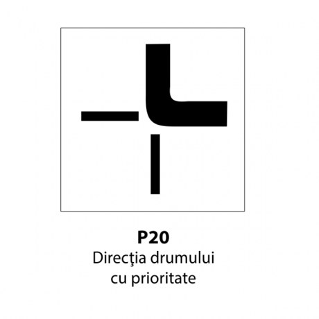 Directia drumului cu prioritate P20