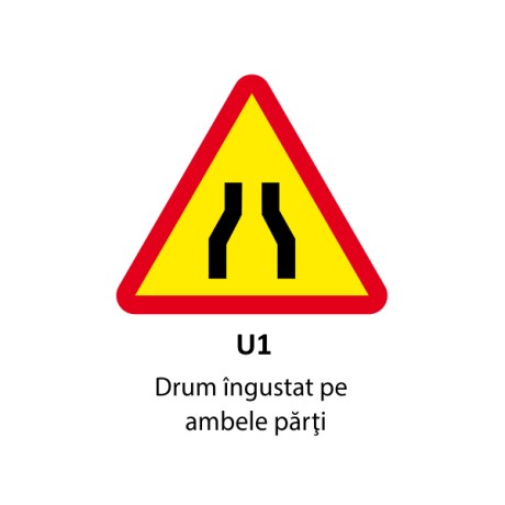 Drum ingustat pe ambele parti U1