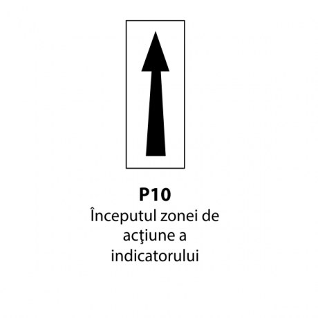 Inceputul zonei de actiune a indicatorului