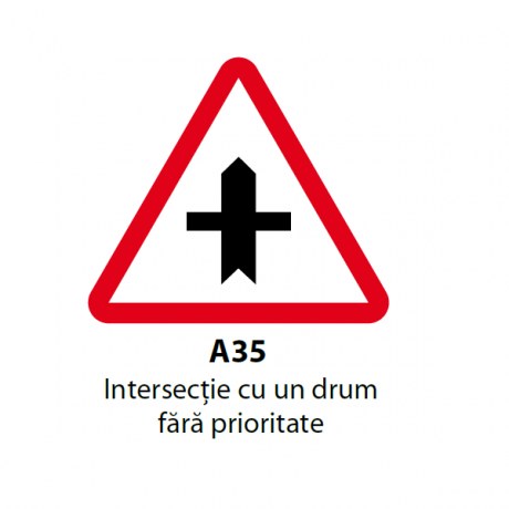 Intersectie cu un drum fara prioritate (A35)