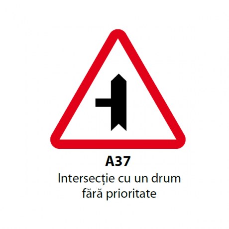 Intersectie cu un drum fara prioritate (A37)