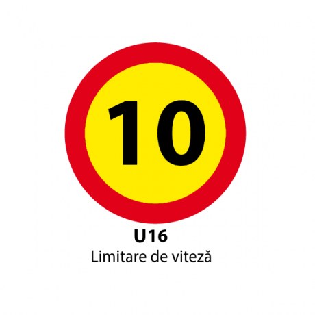 Limitare de viteza 10km, temporar