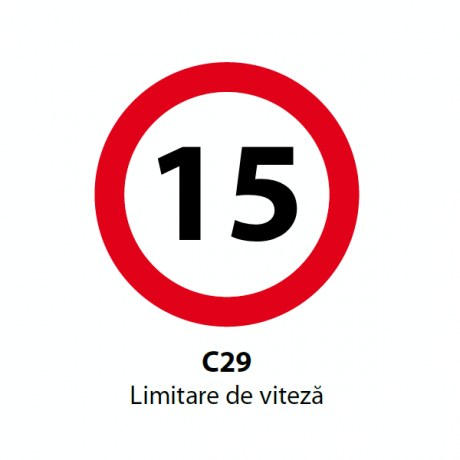 Limitare de viteza 15km