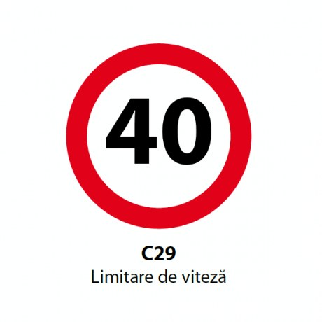 Limitare de viteza 40km