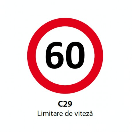 Limitare de viteza 60km