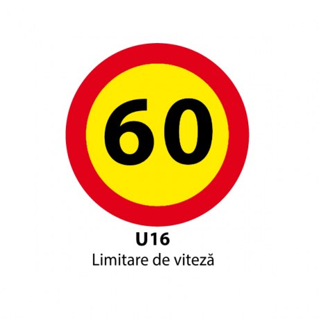 Limitare de viteza 60km, temporar