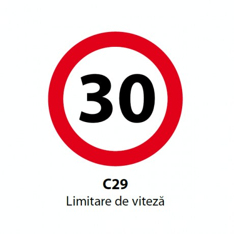 Limitare Viteză 30km (C29) — 60cm