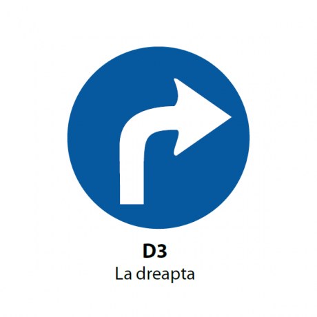 Obligatoriu la Dreapta (D3) — 60cm