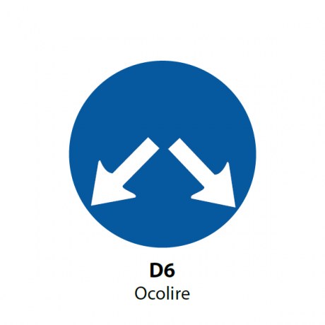 Ocolire, Indicator rutier (D6) | Semn de circulatie