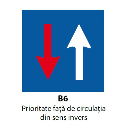 Prioritate fata de circulatia din sens invers