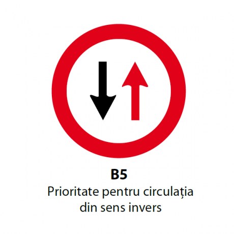 Prioritate pentru circulatia din sens invers