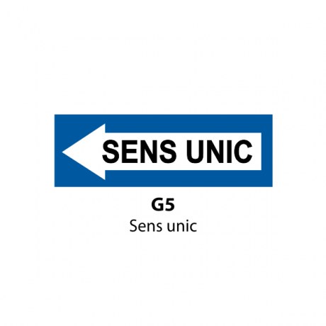 Sens unic (sageata spre stanga) G5
