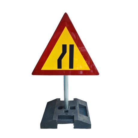 SET Indicator drum ingustat stanga cu suport mobil, stalp 1m, greutate 22kg