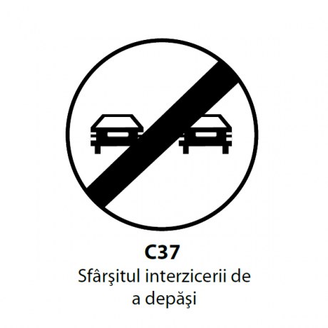 Sfarsitul interzicerii de a depasi C37