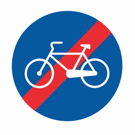 Sfarsitul pistei de biciclete si trotinete electrice D9
