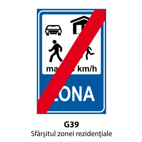 Sfarsitul zonei rezidentiale