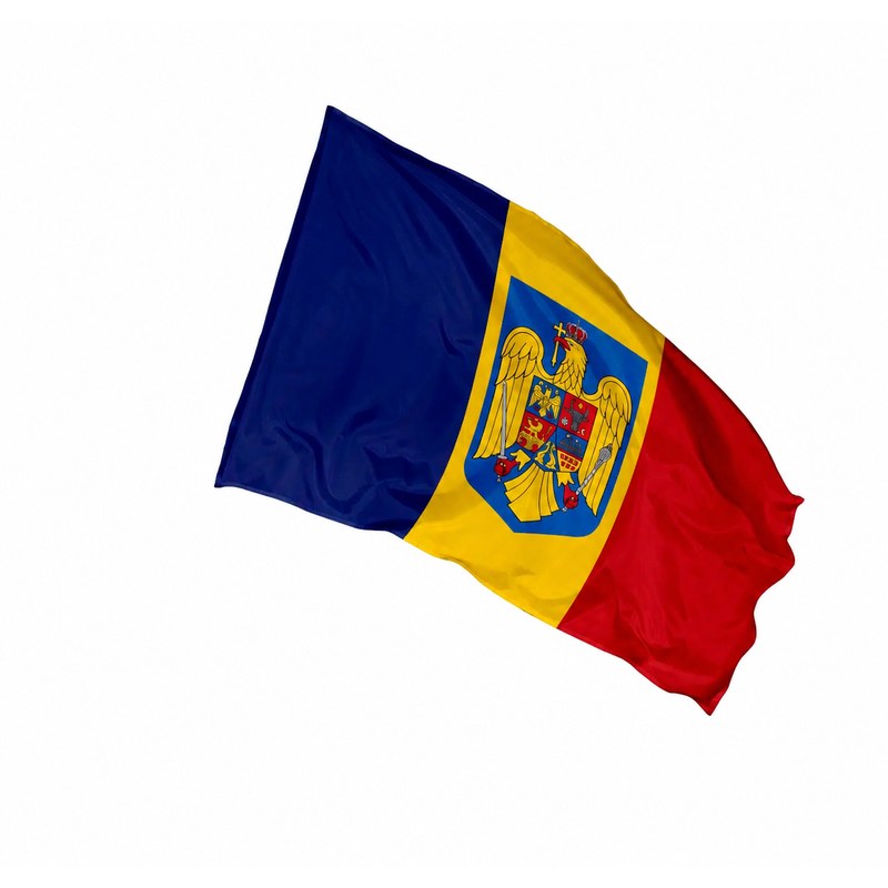 Steag România cu emblemă