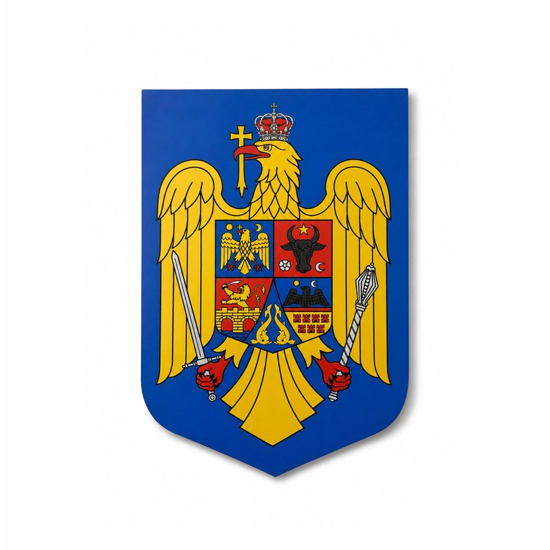 Stema României pentru perete 30×41 cm