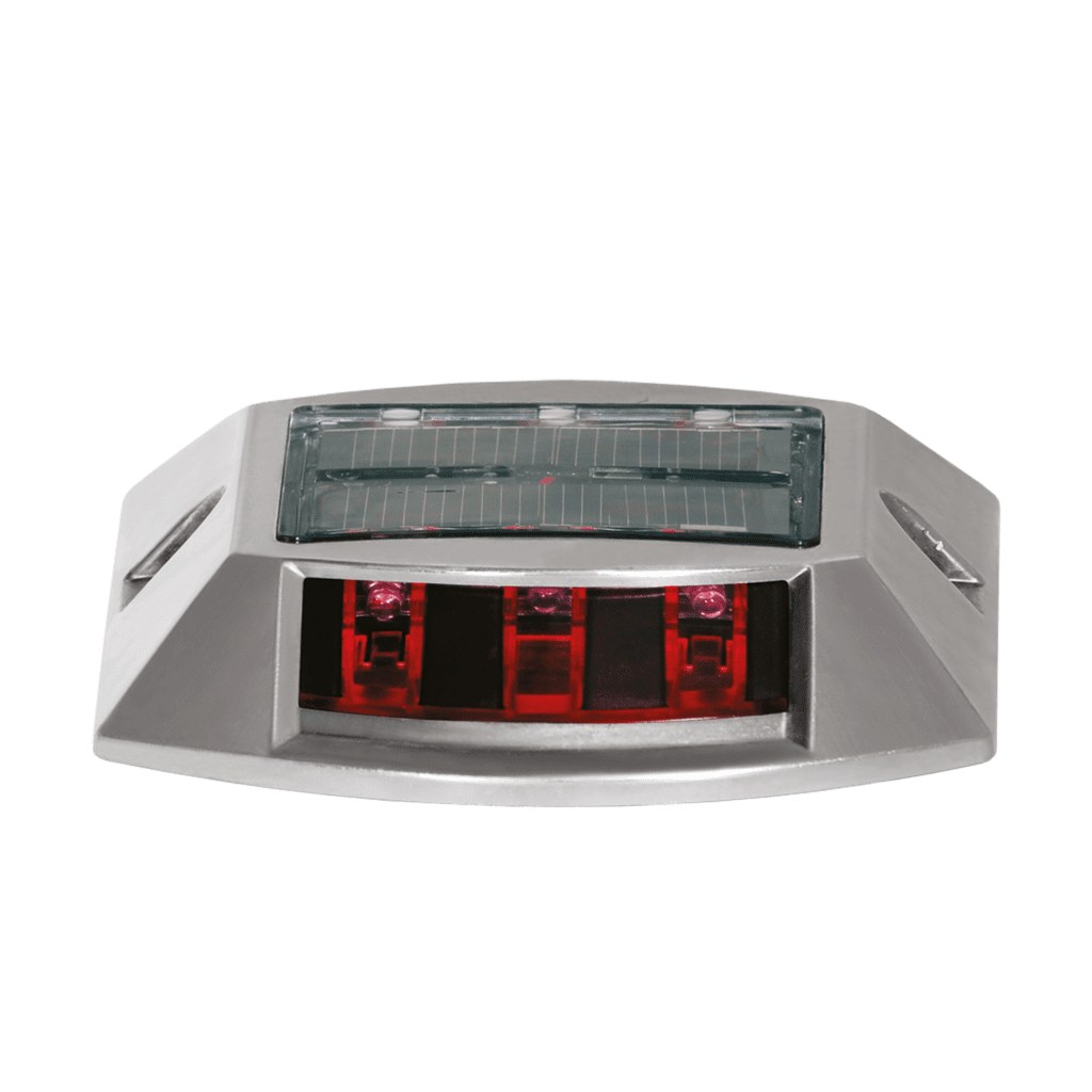 Butoni Reflectorizanți, Solar, 12x15x3 cm, Roșu