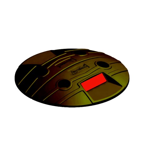 Limitator · Rotund, reflectorizant, diametrul 25cm, inaltime 3.5cm, negru