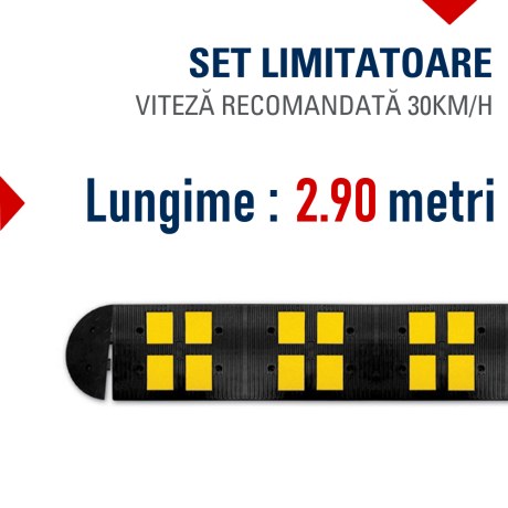 SET Limitatoare 2.90m (5× module, 2× capete)