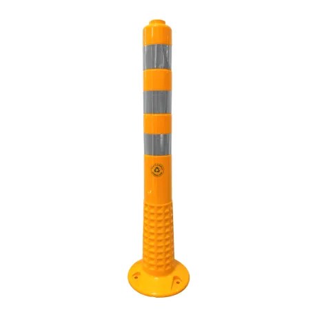 Stalp galben inaltime 75cm, soclu cu filet integrat, TPE