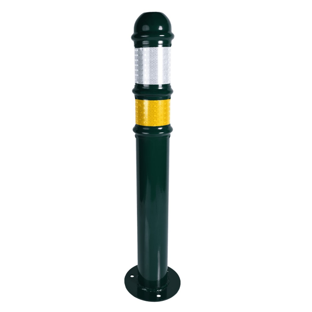 Stâlp Metalic,Fier, Verde, Ø9×75 cm