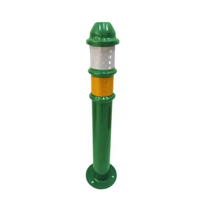Stâlp Metalic,Fier, Verde Deschis, Ø9×75 cm