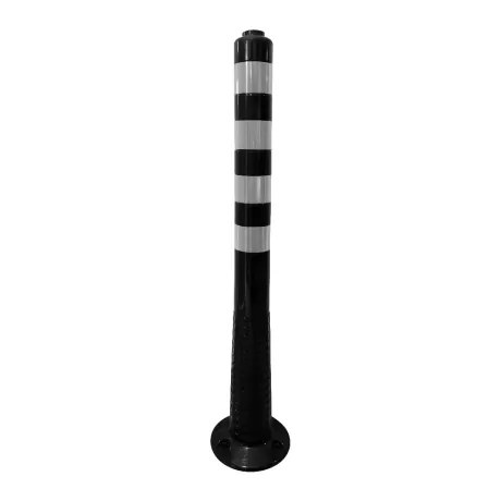 Stalp negru inaltime 100cm, soclu cu filet integrat, TPE