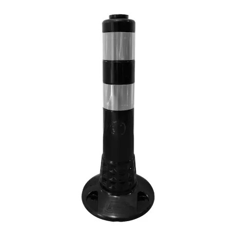 Stalp negru inaltime 45cm, soclu cu filet integrat, TPE