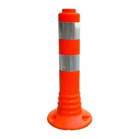 Stalp portocaliu inaltime 45cm, soclu cu filet integrat, TPE