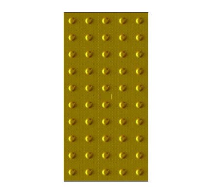 Suprafețe Tactil, Avertizare, Galben, 30x60x0.8 cm