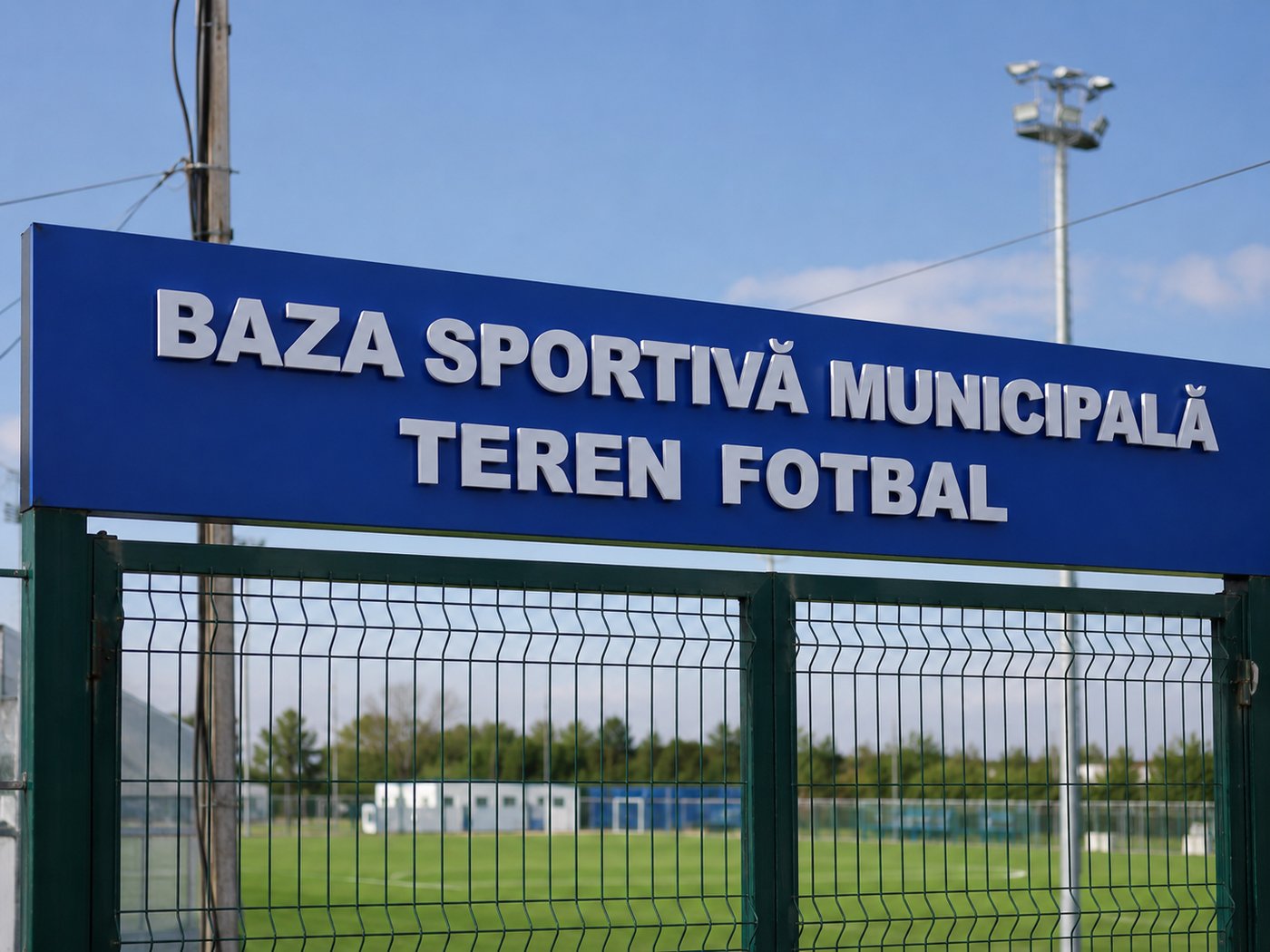 Bază sportivă — teren de fotbal